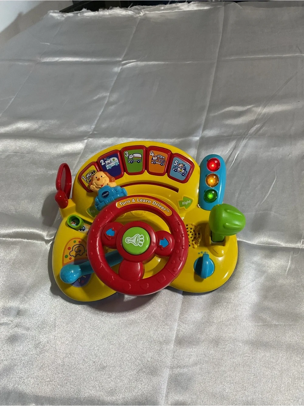Interactive Turn & Learn Driver Toy - Yellow/Red/Green